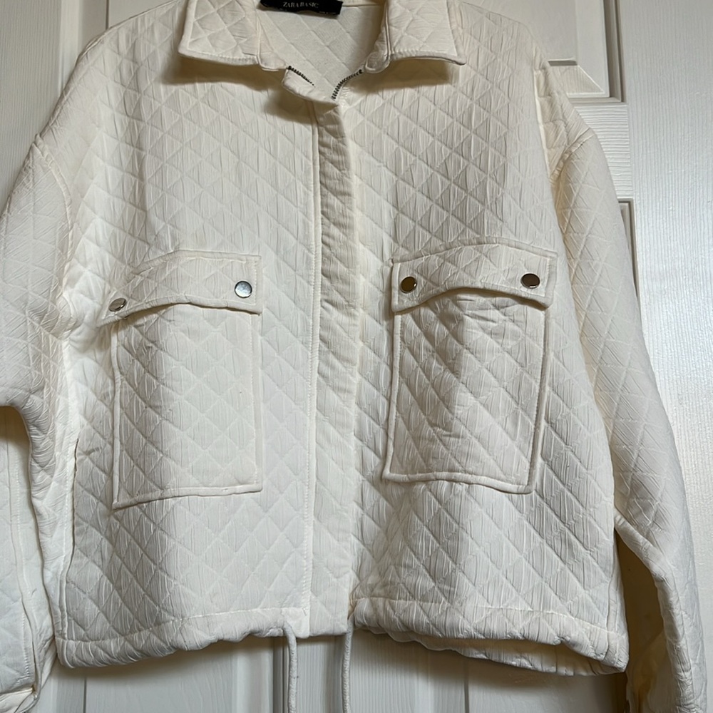 Zara Basic Full Zip Jacket / Tops Nwot - image 5